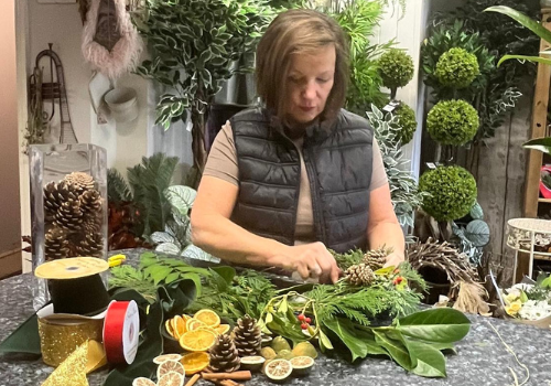 Georgian Christmas Wreath Making